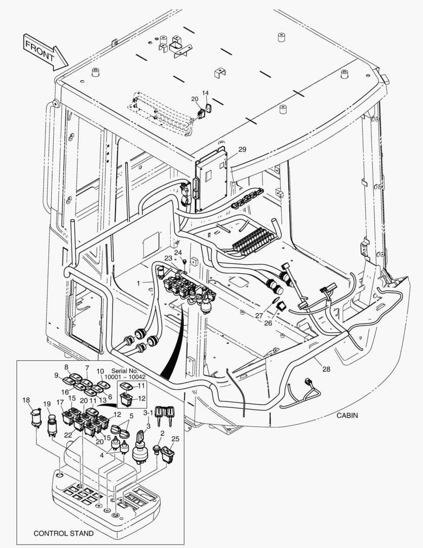 ЭЛЕКТРИЧЕСКИЕ ЗАПЧАСТИ - КАБИНА(ЭЛЕКТРИКА 2SP)