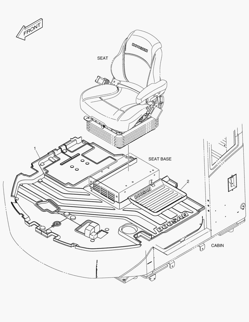 КОВРИК НА ПОЛУ КУЗОВА(ЭЛЕКТРИКА)