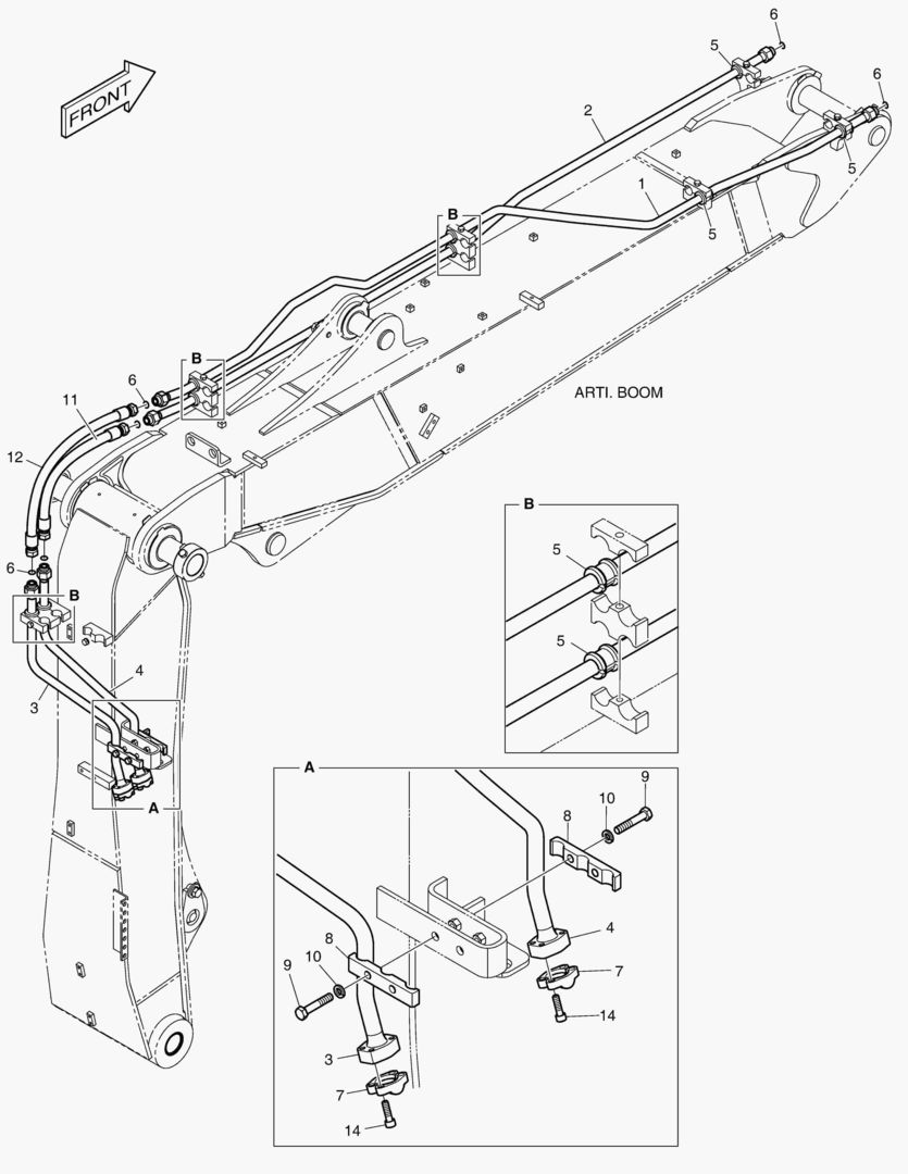7180 ARTI BOOM PIPING - ONE & TWO WAY