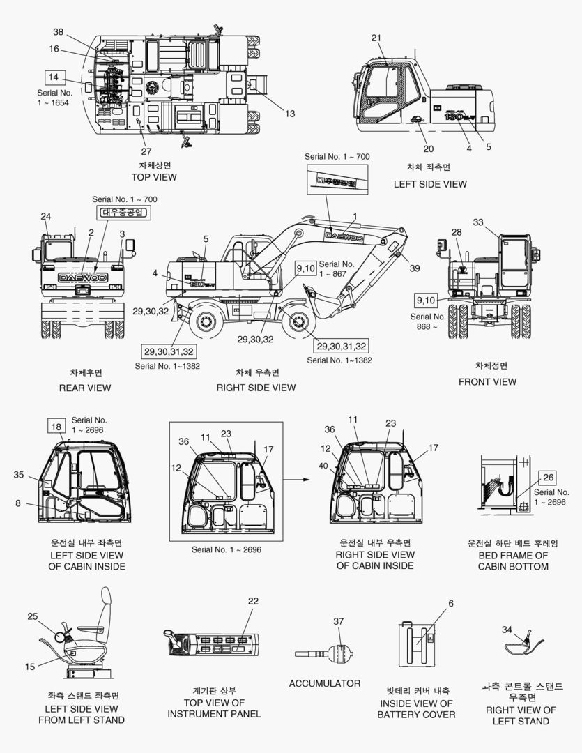 ЗАВОДСКАЯ ТАБЛИЧКА-КОРЕЯ