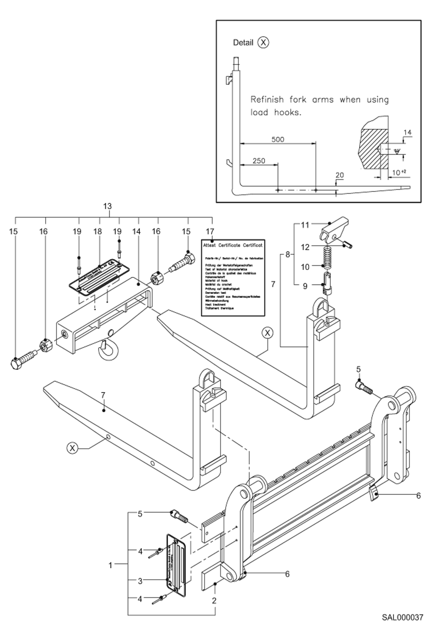 ОБОРУДОВАНИЕ УКЛАДЧИКА, КРЮК КРАНА