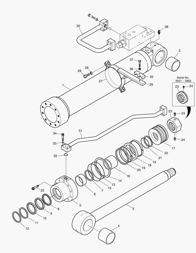 Спецтехника 4420 BOOM CYLINDER - L.H. (LOCK VALVE) [5001~5867] - главное фото