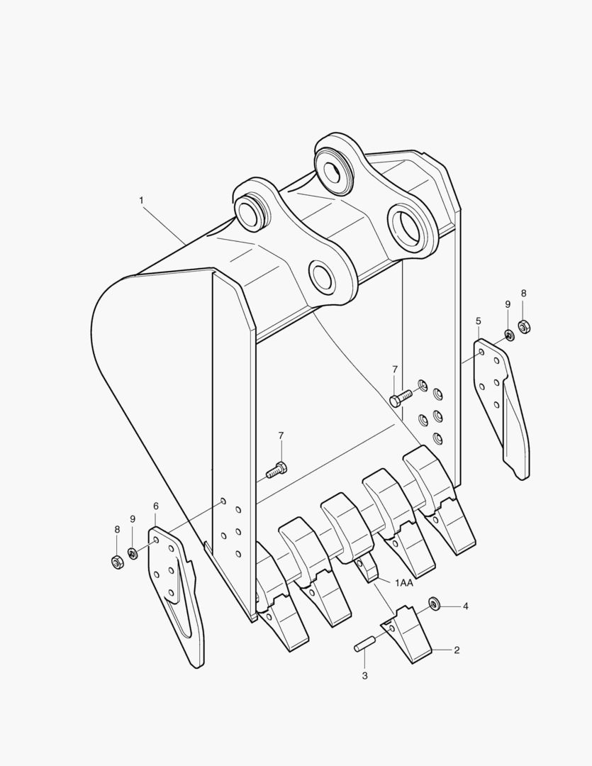 5275 BUCKET-0.5MВіSIDE PIN TYPE [641~]