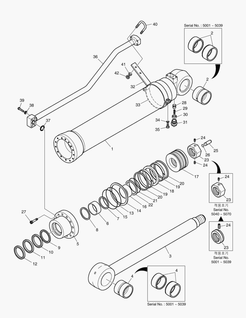 ЦИЛИНДР РУКОЯТИ - EXCA