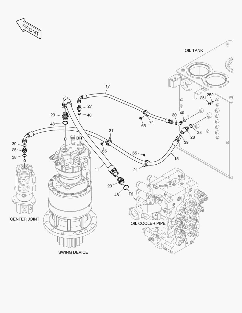 ТУБОПРОВОД МАСЛЯНОГО РАДИАТОРА(3)