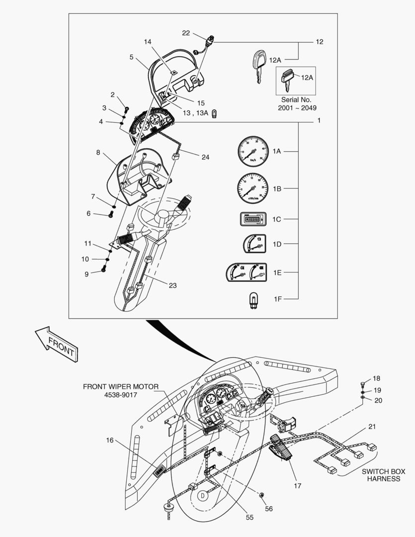 ЭЛЕКТРИЧЕСКИЕ ЗАПЧАСТИ(1)-ИЗМЕРИТЕЛЬНЫЕ ПРИБОРЫ ПАНЕЛЬ