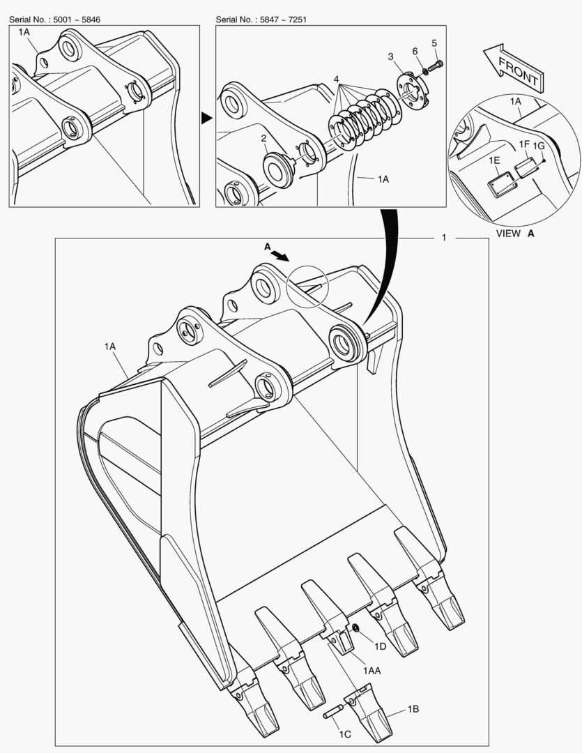6370 ROCK BUCKET ASS`Y 1.16mВі - HEAVY DUTY