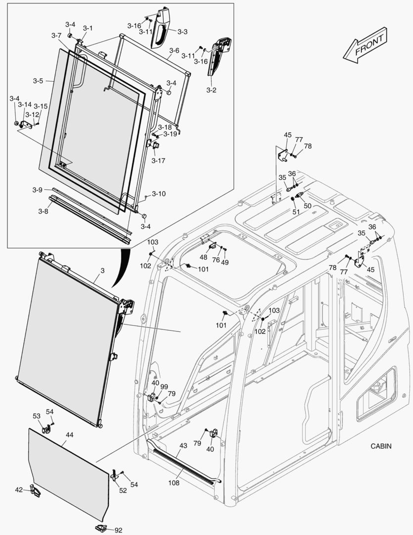 1670 CABIN(2) - SLIDE DOOR