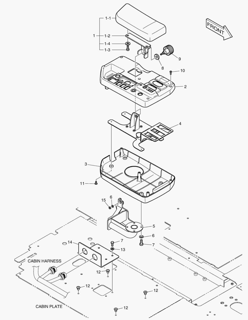 ПУЛЬТ УПРАВЛЕНИЯ-ДВА РЫЧАГА(ЭЛЕКТРИКА)