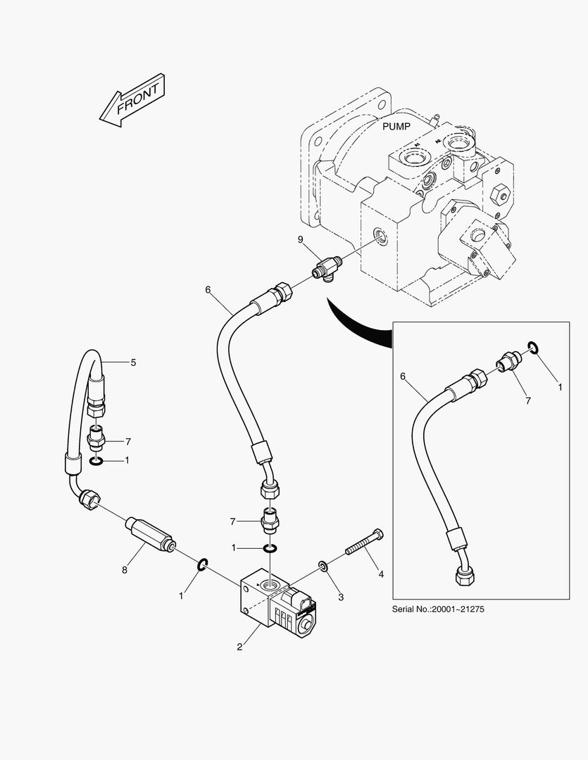 Спецтехника 6270 PILOT PIPING-ONE WAY(HIGH LAND)