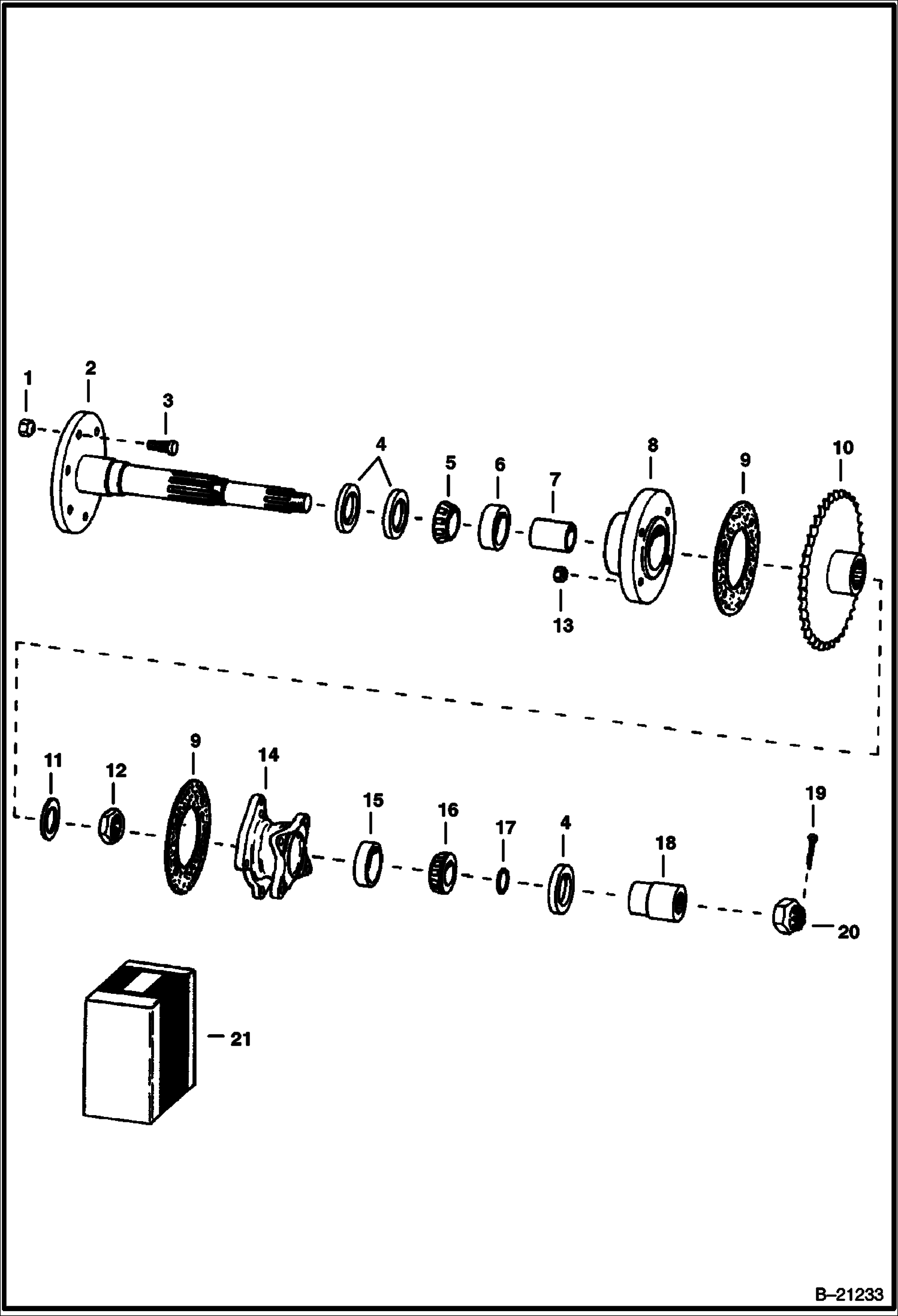 Схема ОСЬ ПЕРЕДНЕГО ТОРМОЗА
