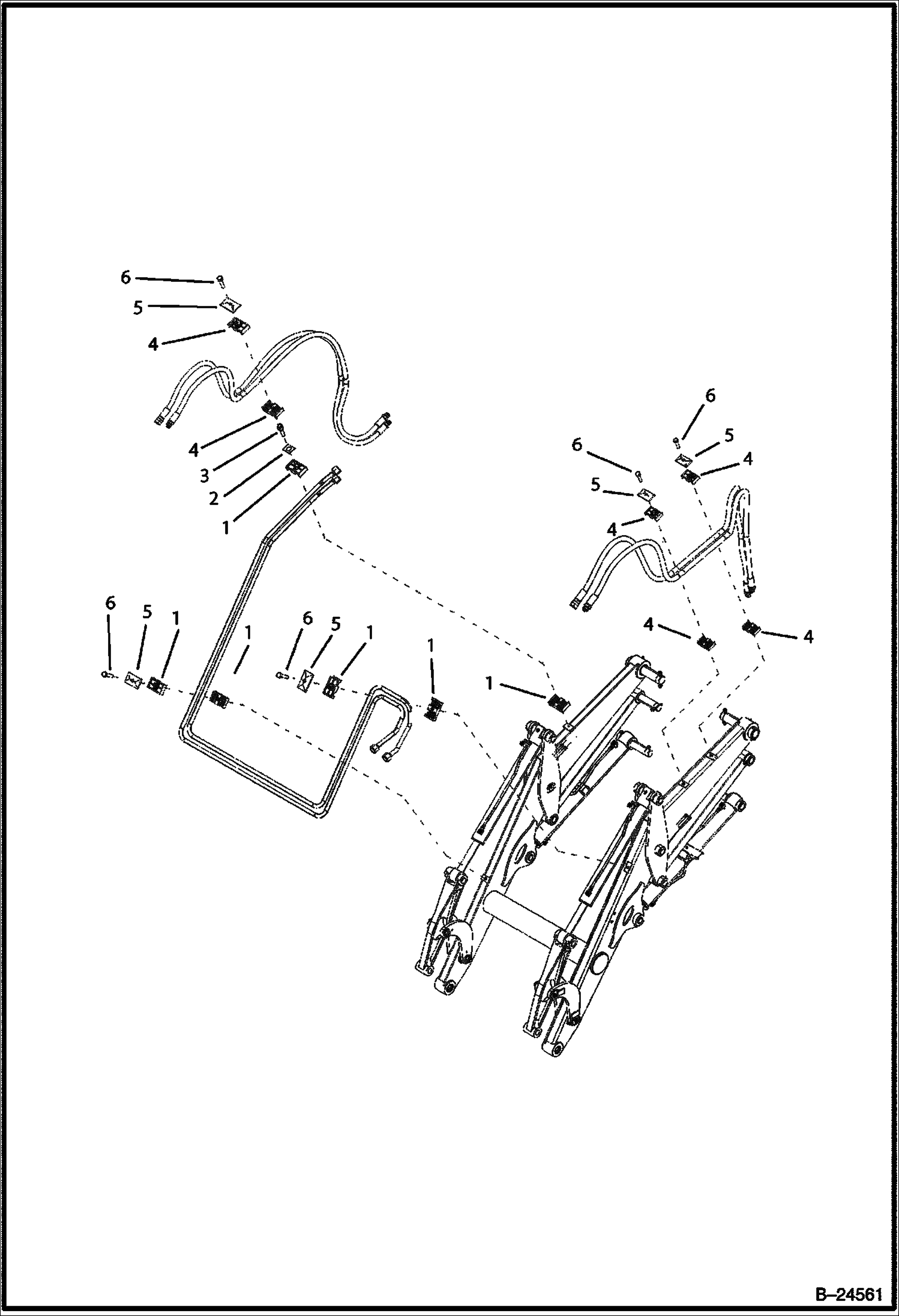 Схема СХЕМА ГИДРАВЛИЧЕСКОЙ СИСТЕМЫ ЗАГРУЗОЧНАЯ ЛАПА