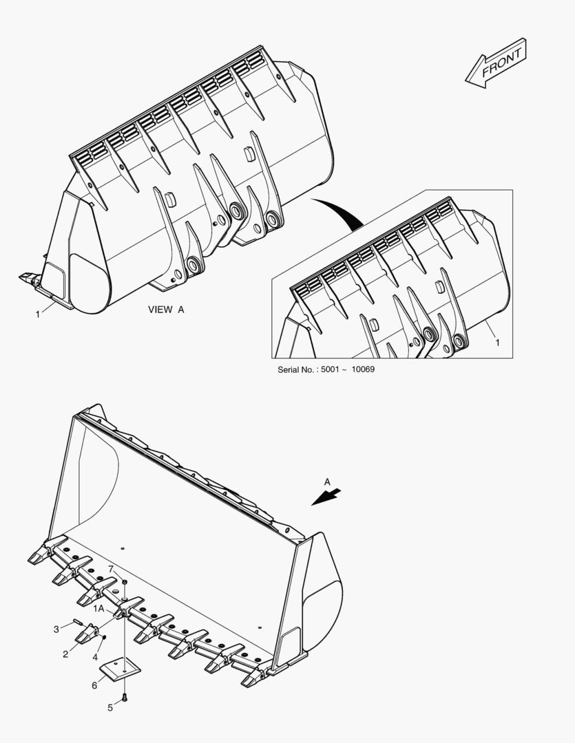 5320 BUCKET - 4.0гЋҐ (V-TYPE) [5001~10147]