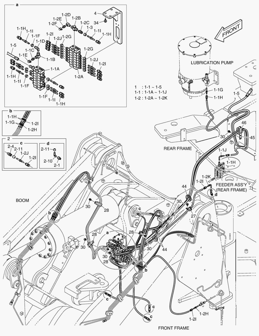 СМАЗКА - ПИТАТЕЛЬ(ПЕРЕДНЯЯ РАМА)