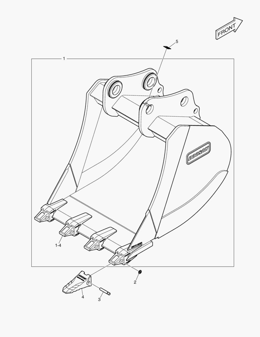 7380 BUCKET ASS`Y - 2.07mВі - H CLASS