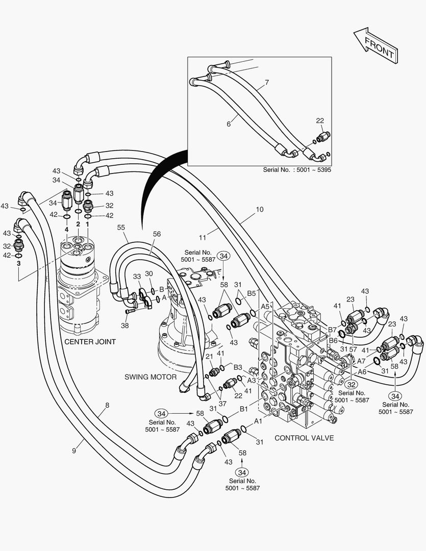1280 MAIN PIPING(3) - SWING & TRAVEL
