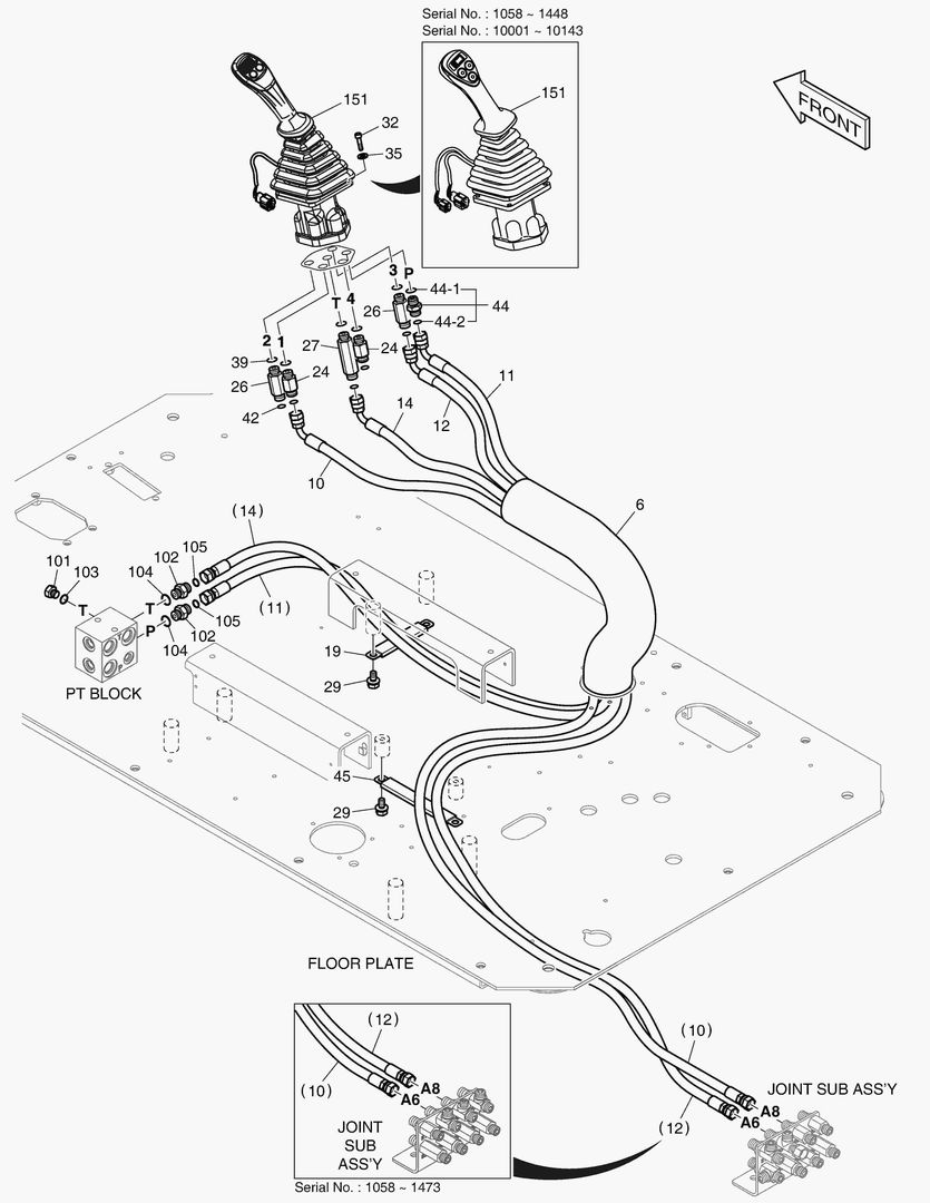 Схема ТРУБОПРОВОД СЕРВОУПРАВЛЕНИЯ(7)