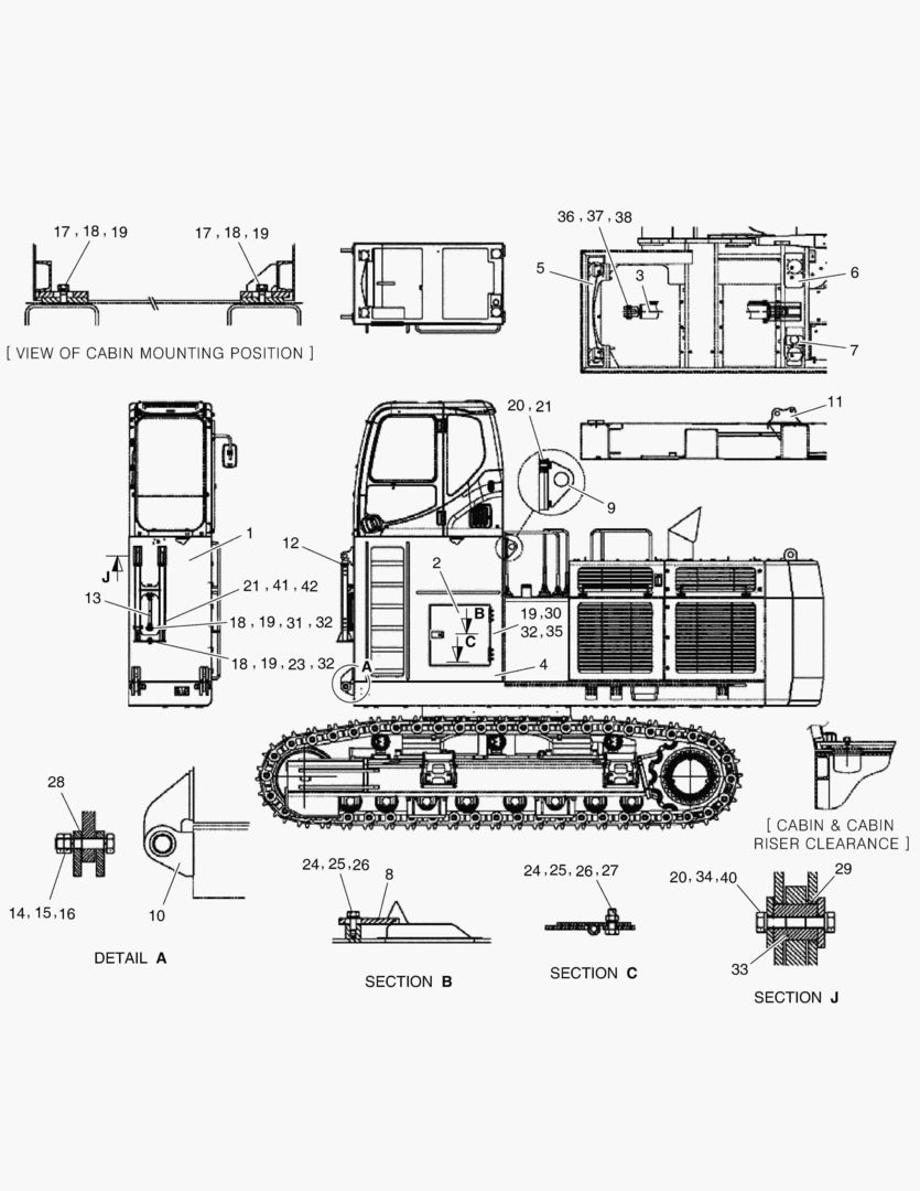 1100 CABIN - FIXED RISER