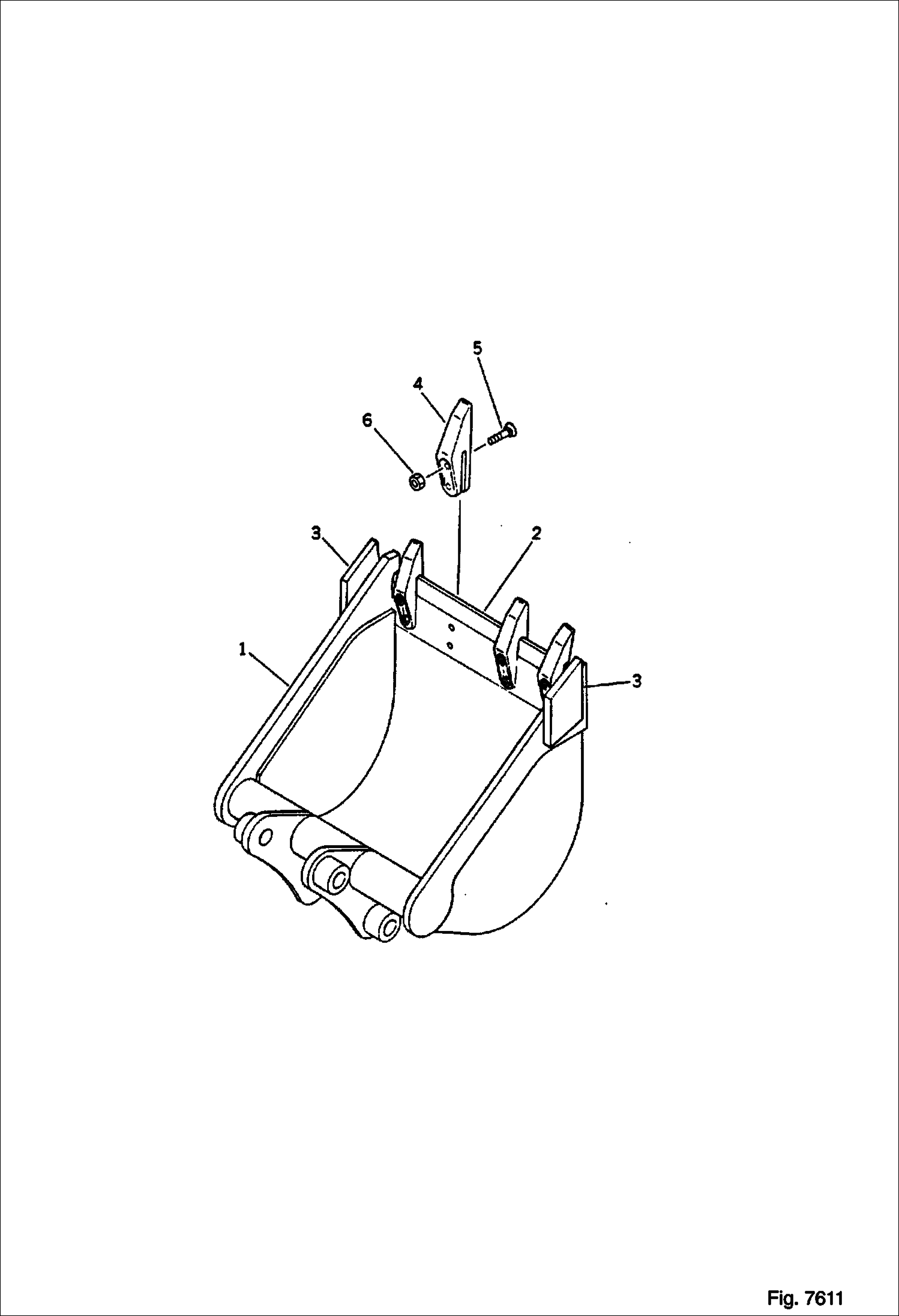 КОВШ (0.07 КУБИЧЕСКИХ МЕТРОВ) (МИНИ 0.12 КУБИЧЕСКИХ МЕТРОВ)(76) (550 ММ ШИРОКИЕ)