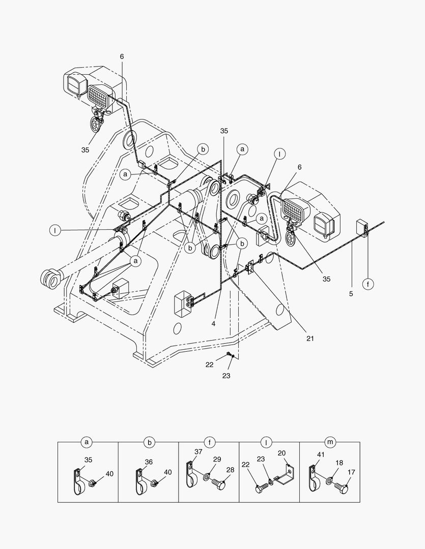 ЭЛЕКТРОПРОВОДКА(4)-ПЕРЕДНЯЯ РАМА