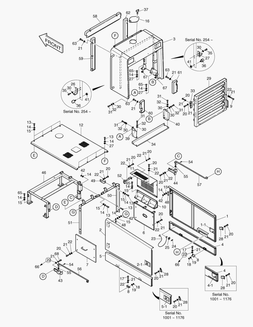КРЫША НАД СИДЕНЬЕМ ВОДИТЕЛЯ В СБОРЕ-СТАНДАРТНЫЙ