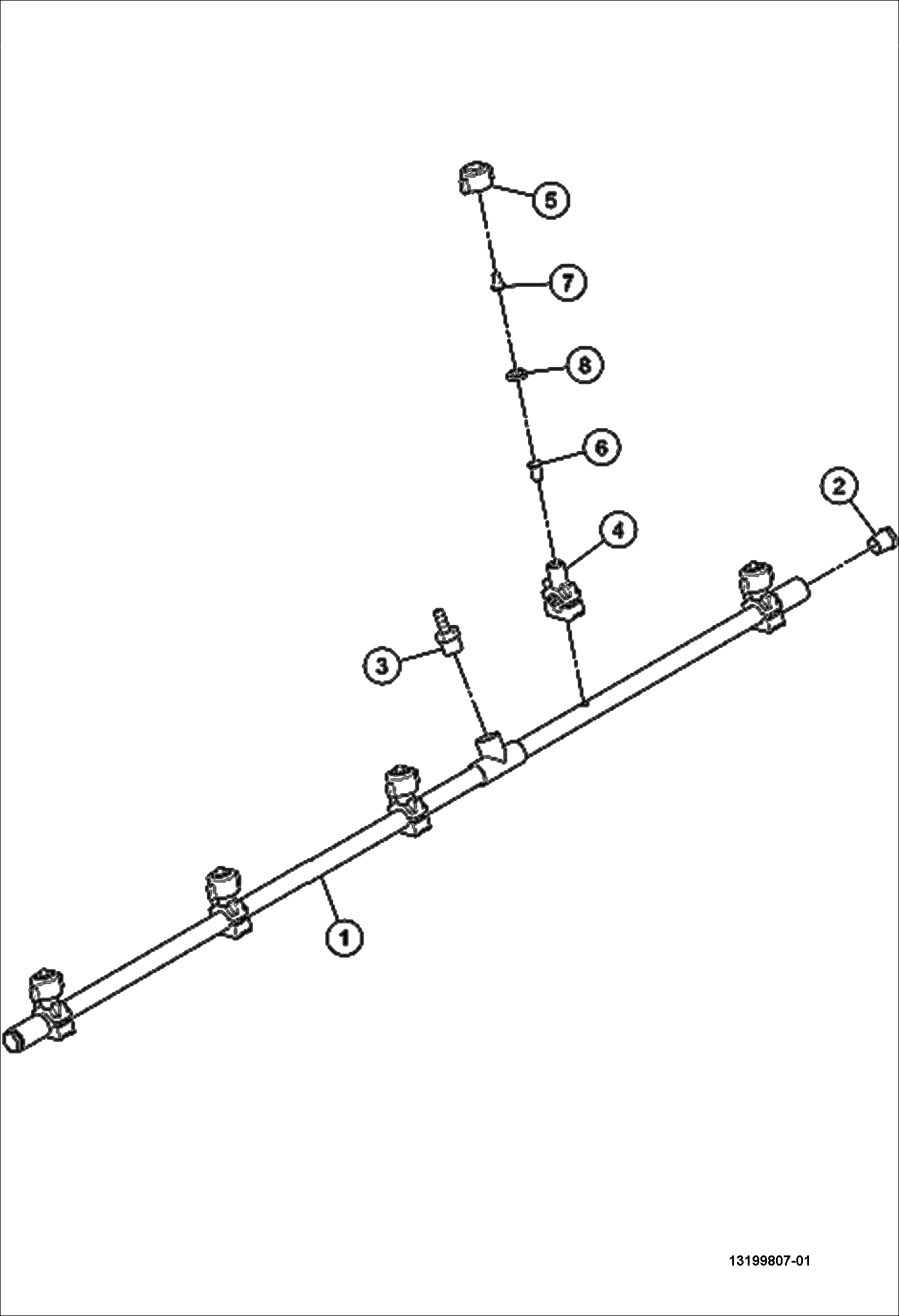 Схема ТРУБКА РАСПЫЛИТЕЛЯ В СБОРЕ