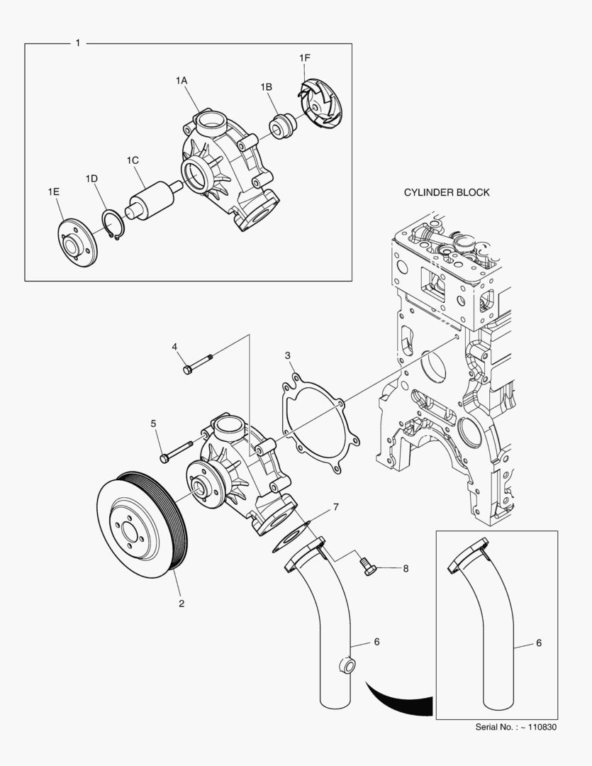 024D WATER PUMP(DL06-MCE00)