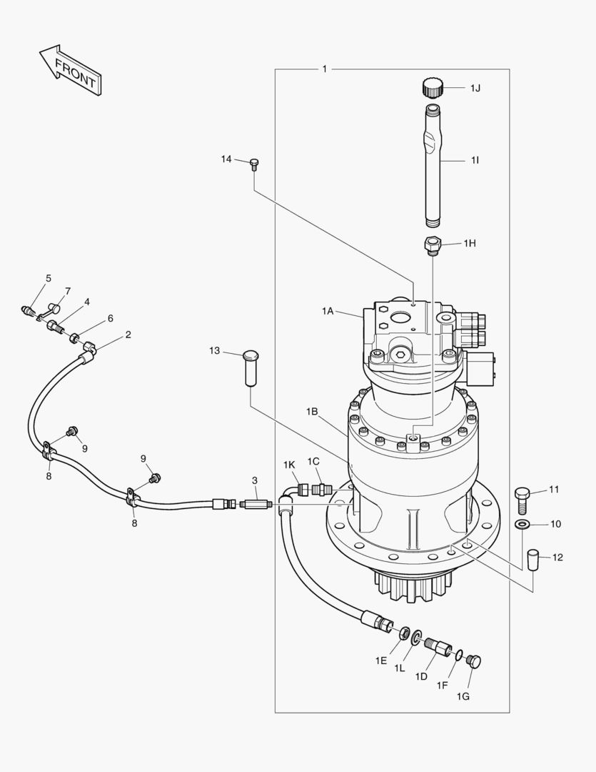 ГИДРОМОТОР ПОВОРОТА ПЛАТФОРМЫ