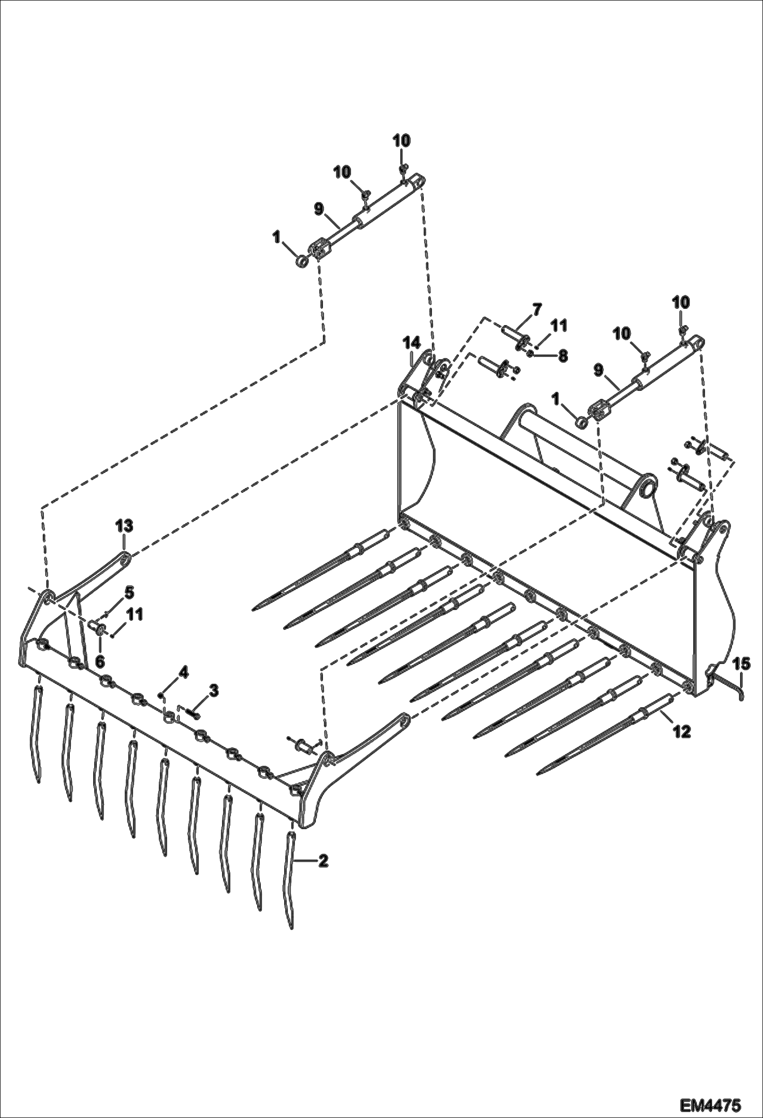 ГРЕЙФЕРНЫЕ ВИЛЫ (РАМА, ЗУБЬЯ, ЗАЖИМЫ)