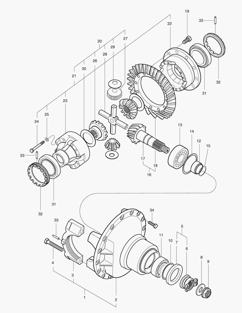 ДИФФЕРЕНЦИАЛ ЗАДНЕГО МОСТА-ЛОКАЛЬНЫЙ