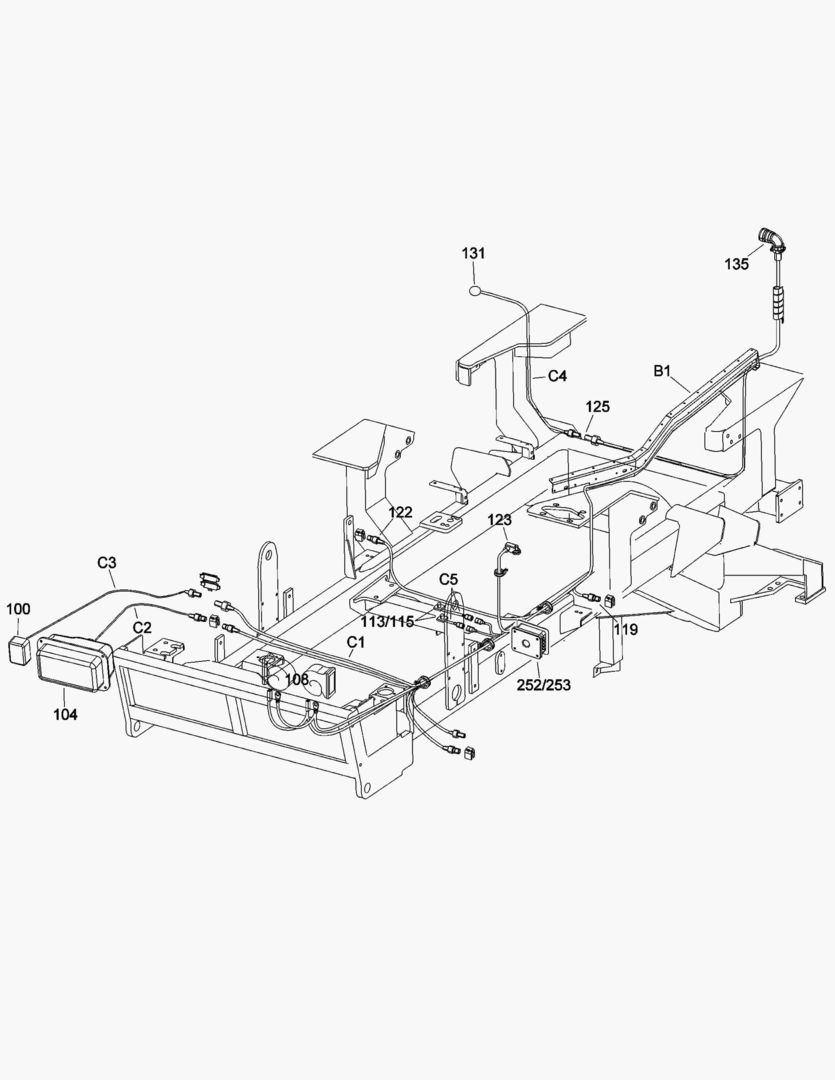 G065-3 ELECTRICAL SYSTEM; FRONT FRAME