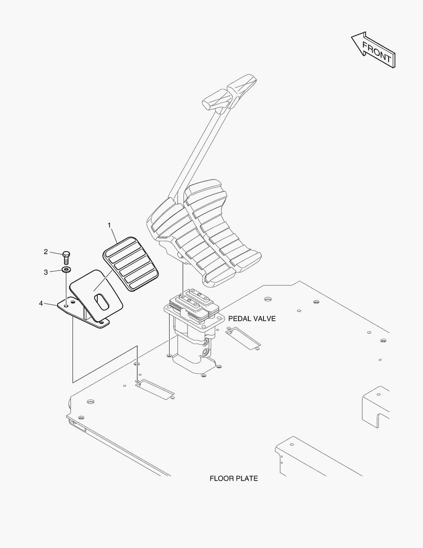 1601 FOOT REST - L.H. [10245~]