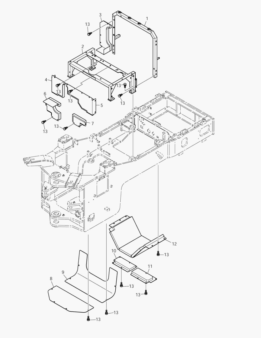 НИЖНЯЯ КРЫШКА ШУМОПОДАВЛЕНИЯ
