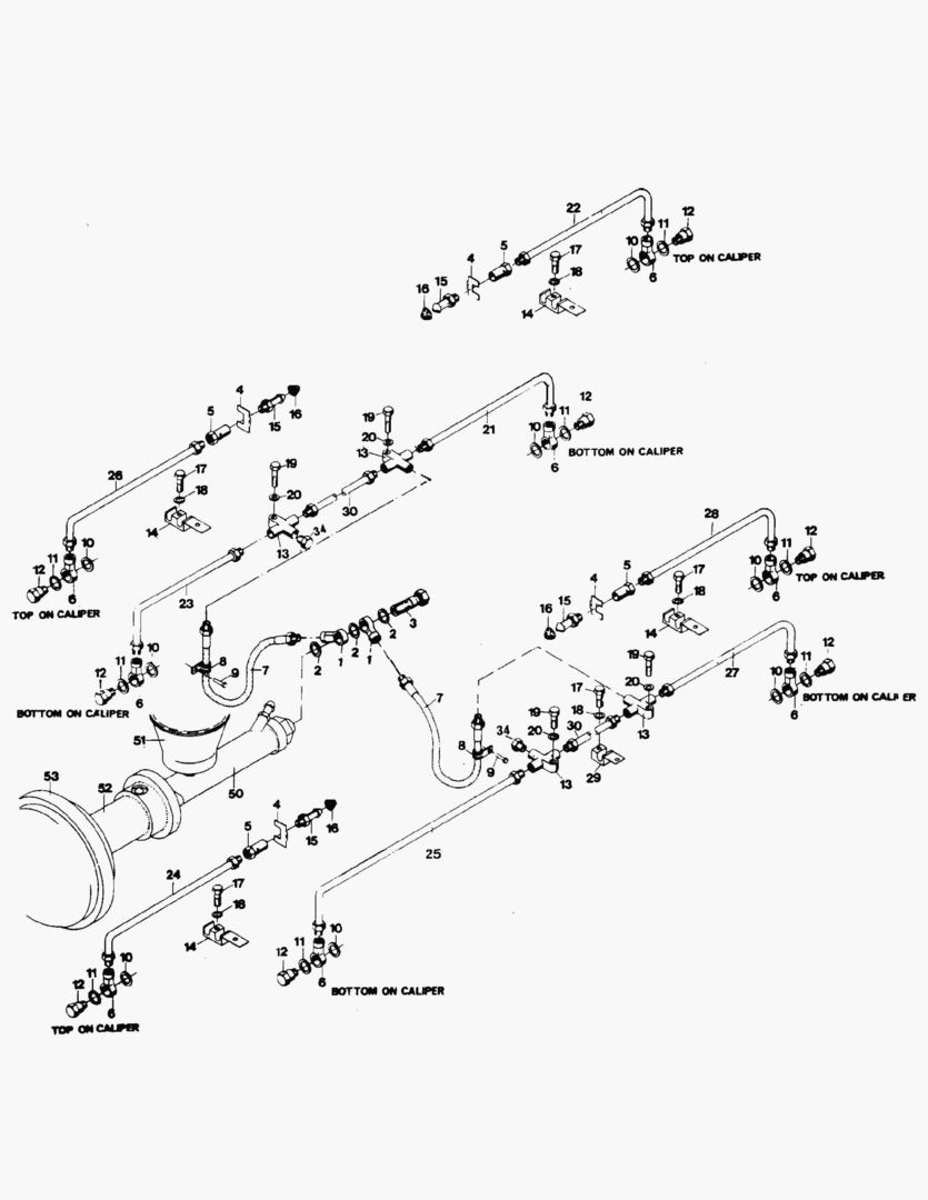Схема G036-1 BRAKES; REAR VEHICLE