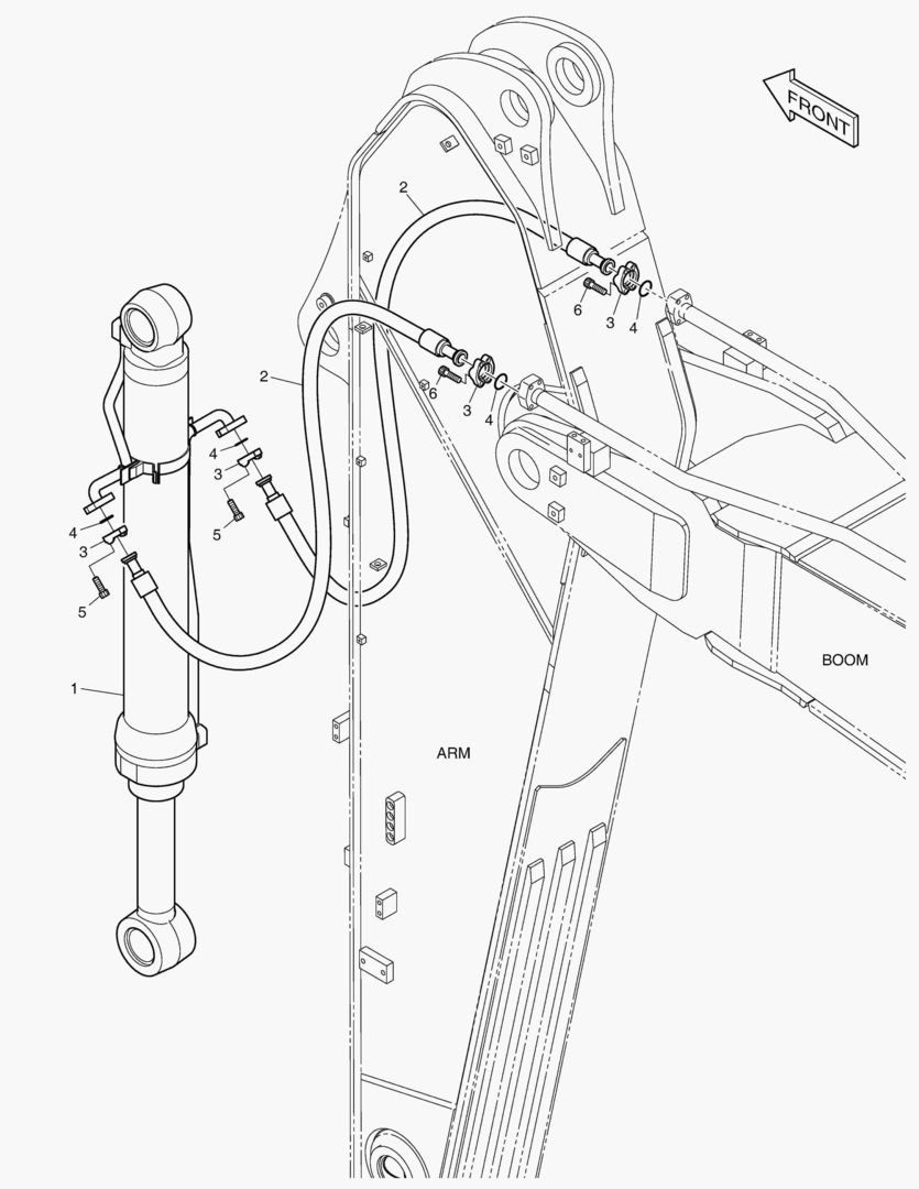 ГИДРОСИСТЕМА РУКОЯТИ - РУКОЯТЬ 3.25 м