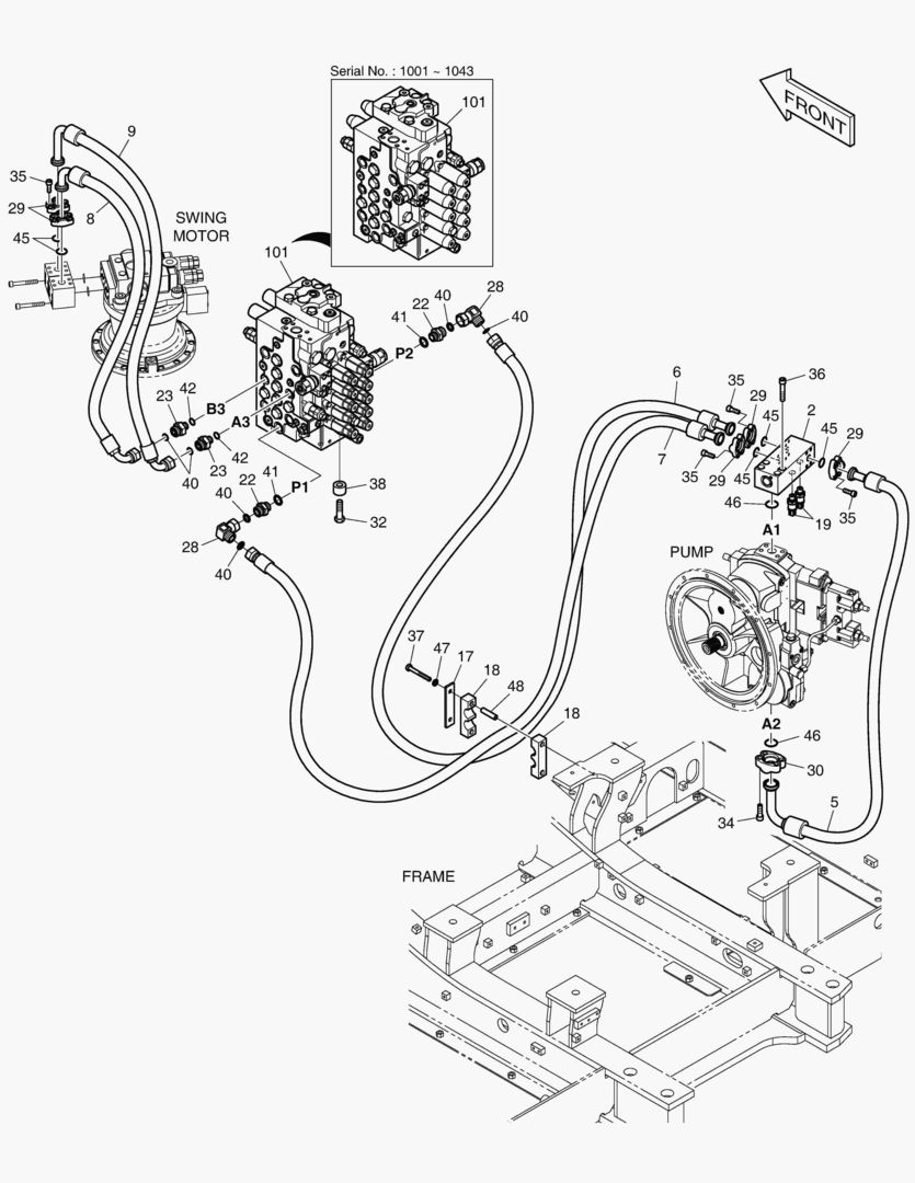 ГЛАВНАЯ МАГИСТРАЛЬ(1) - НАСОС, ПОВОРОТ