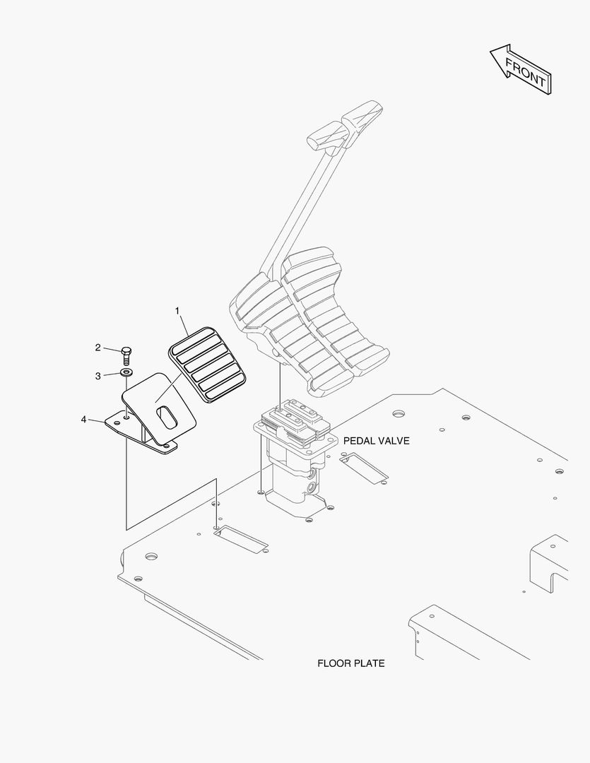 1620 FOOT REST - L.H
