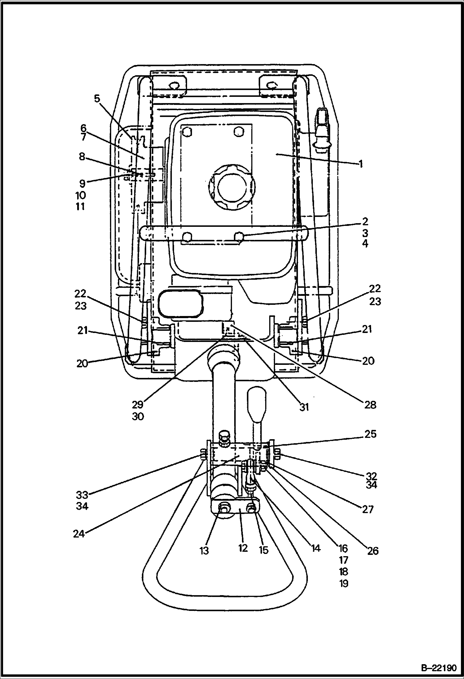 РАМА ШАССИ (ДВИГАТЕЛЬ, СЦЕПЛЕНИЕ И КРЕПЕЖНЫЕ ДЕТАЛИ)