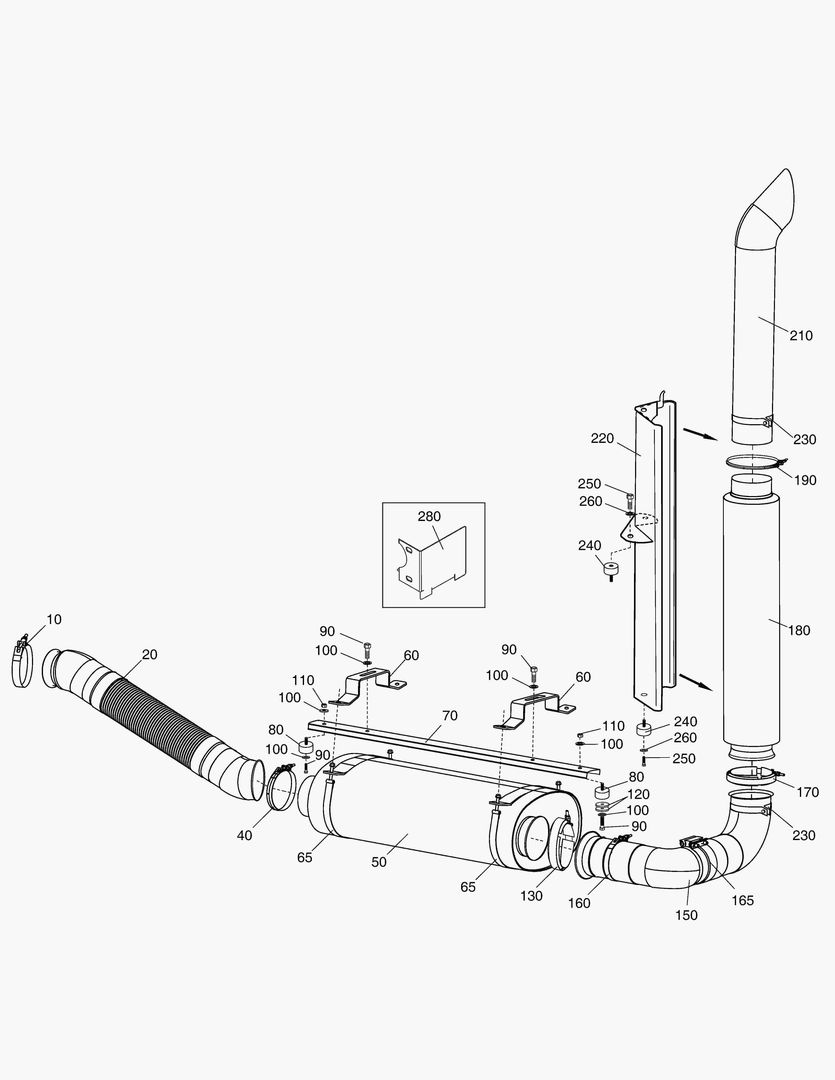G050-6 EXHAUST SYSTEM TYPE B [810377~]