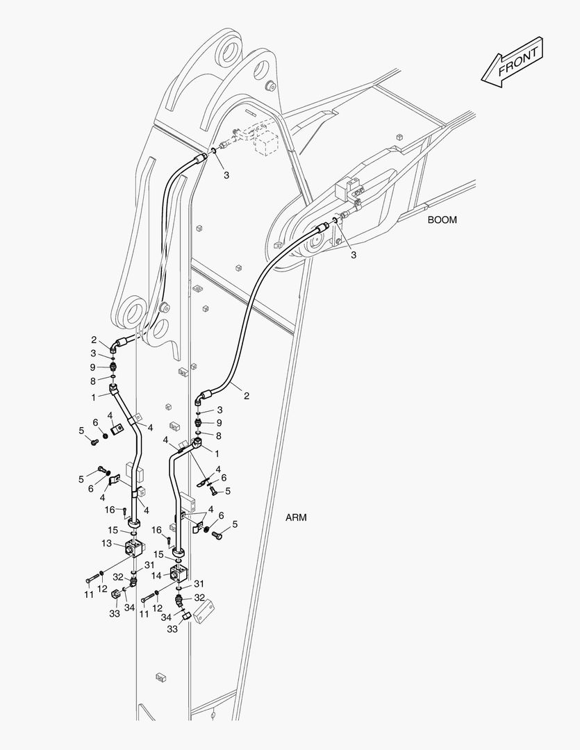 6430 ARM PIPING - ROTATING