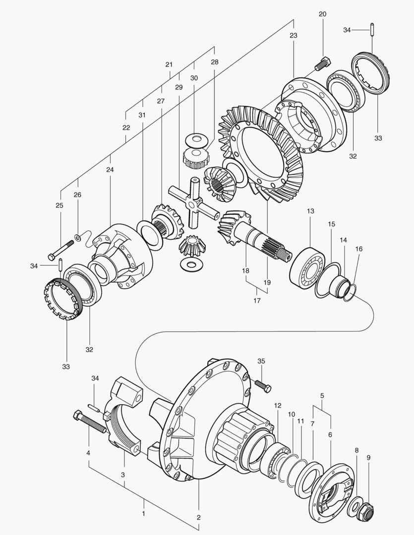ЗАДНИИ ШЕСТЕРНИ ДИФФЕРЕНЦИАЛА