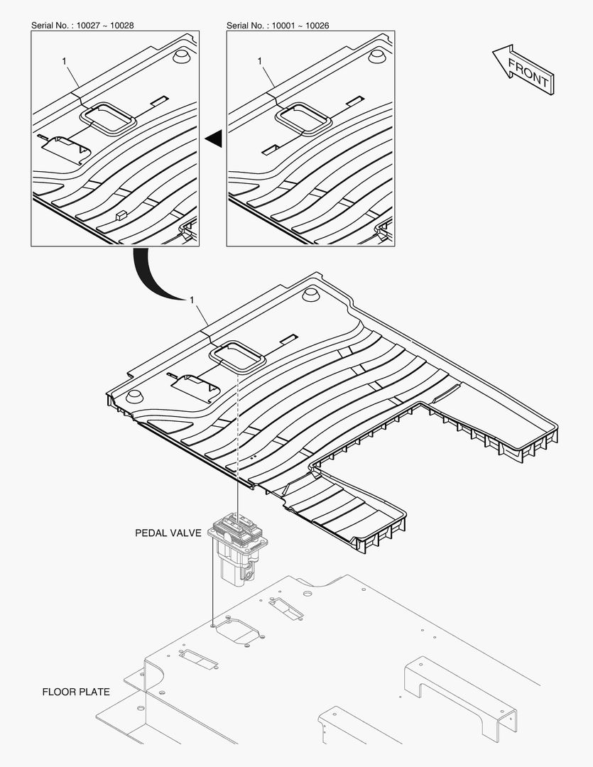 КОВРИК НА ПОЛУ КУЗОВА