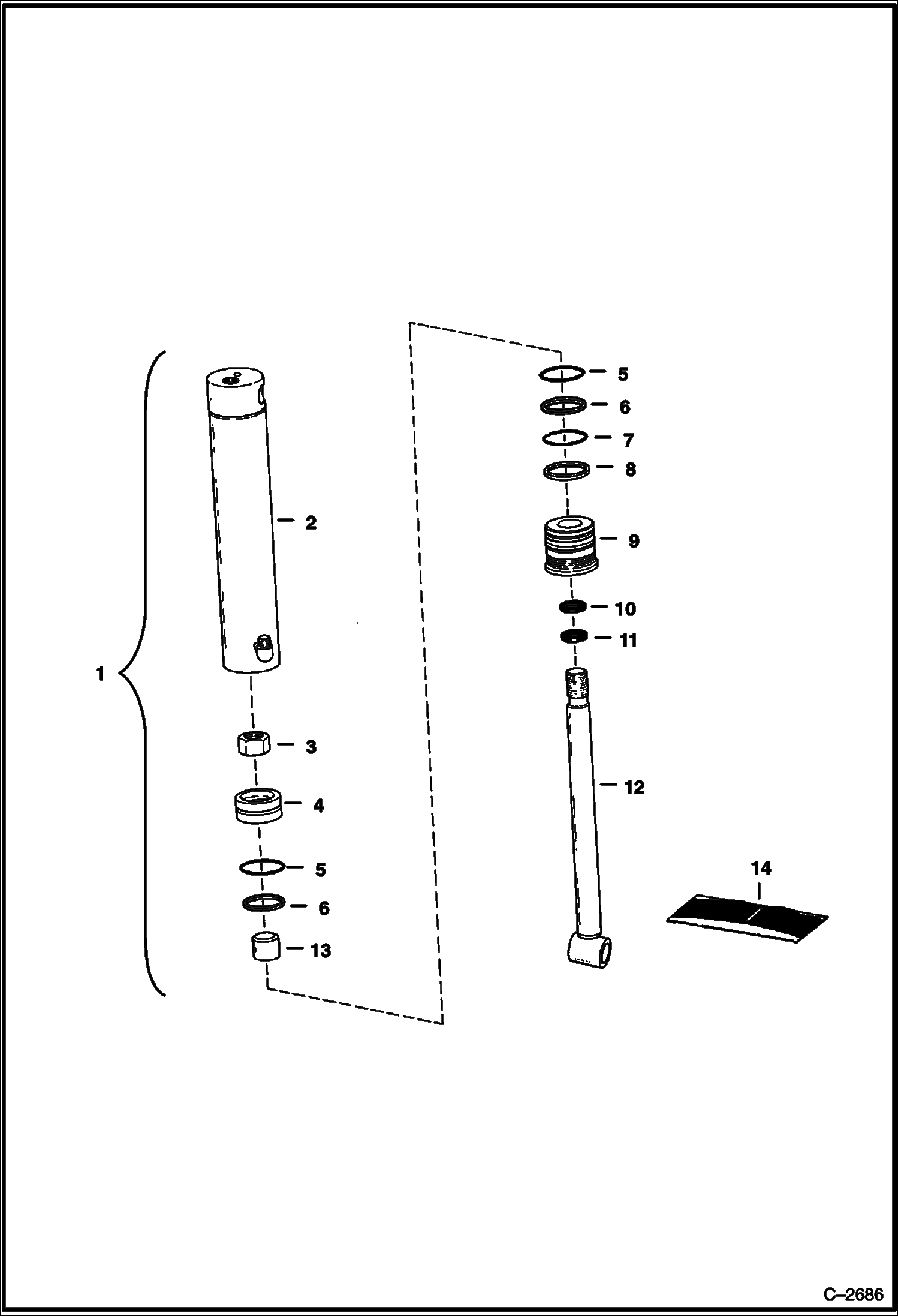 ЦИЛИНДР СТРЕЛЫ 923S И 923SA