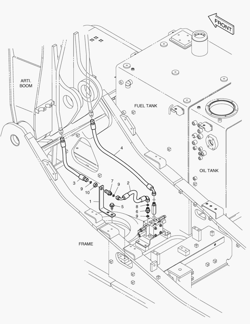 ВРАЩАЮЩИЙСЯ ТРУБОПРОВОД - СТРЕЛА С ИЗМЕНЯЕМОЙ ГЕОМЕТРИЕЙ