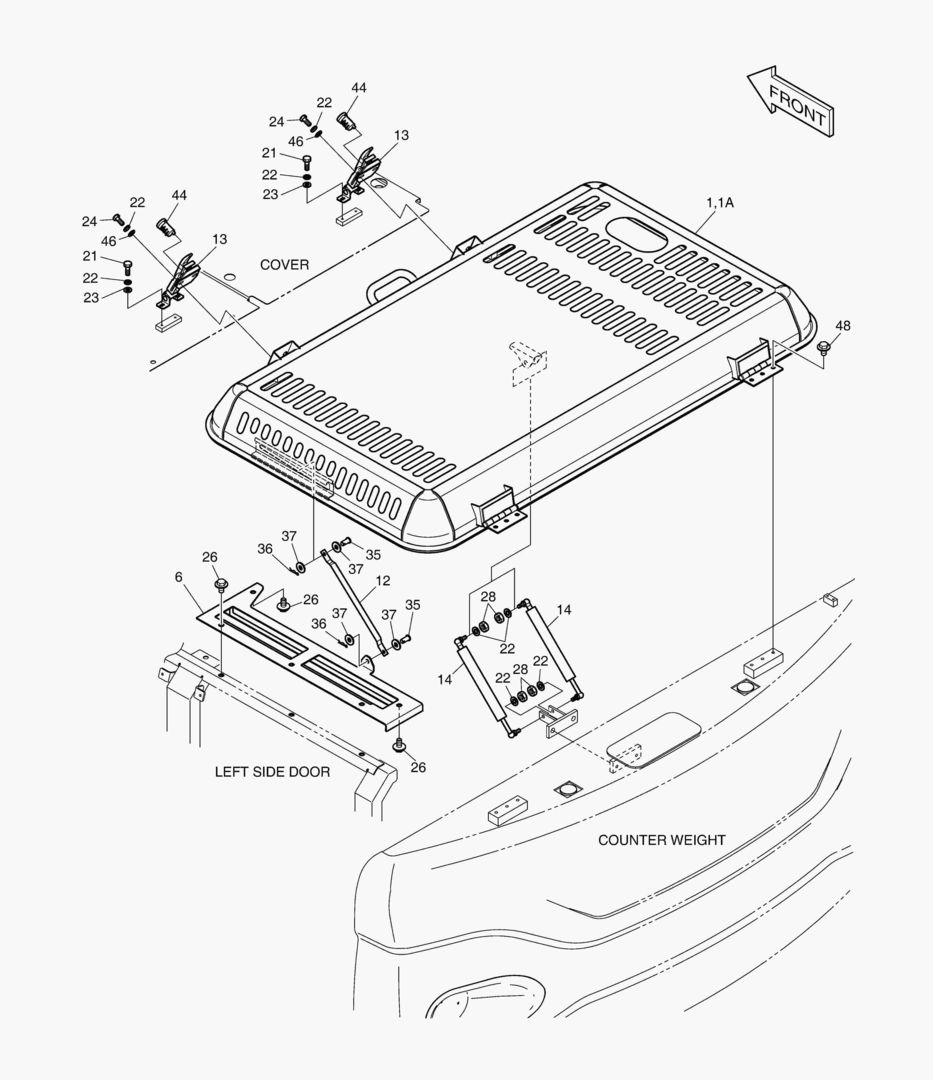 КРЫШКА ДВИГАТЕЛЯ