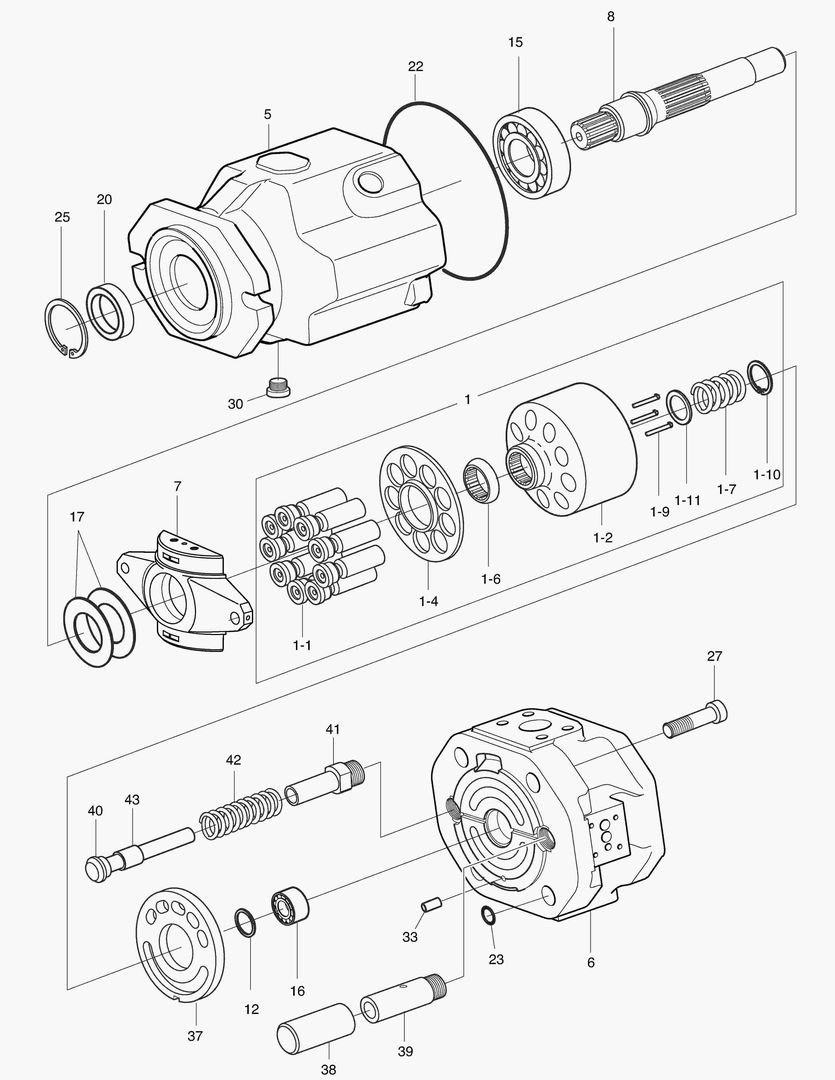НАСОС РУЛЕВОГО УПРАВЛЕНИЯ - РОТОР В СБОРЕ