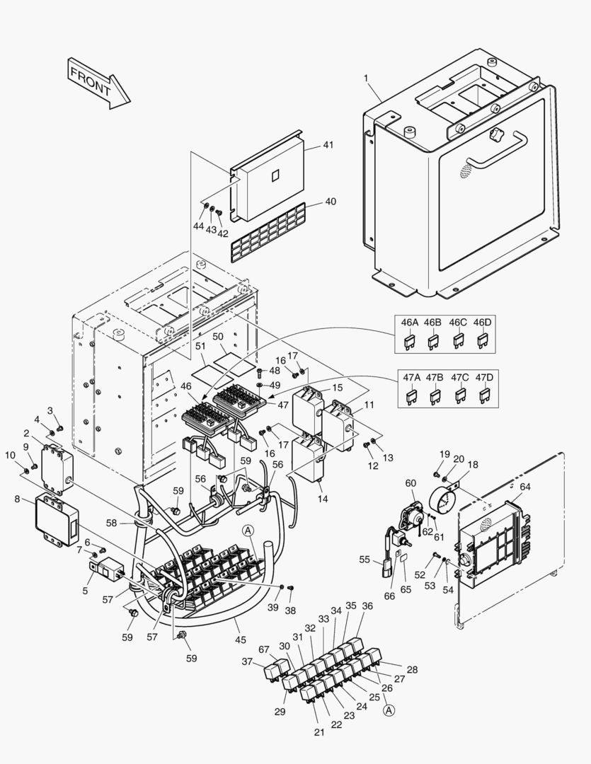 1400 ELECTRIC BOX - FINGER REMOCON [5001~5007]