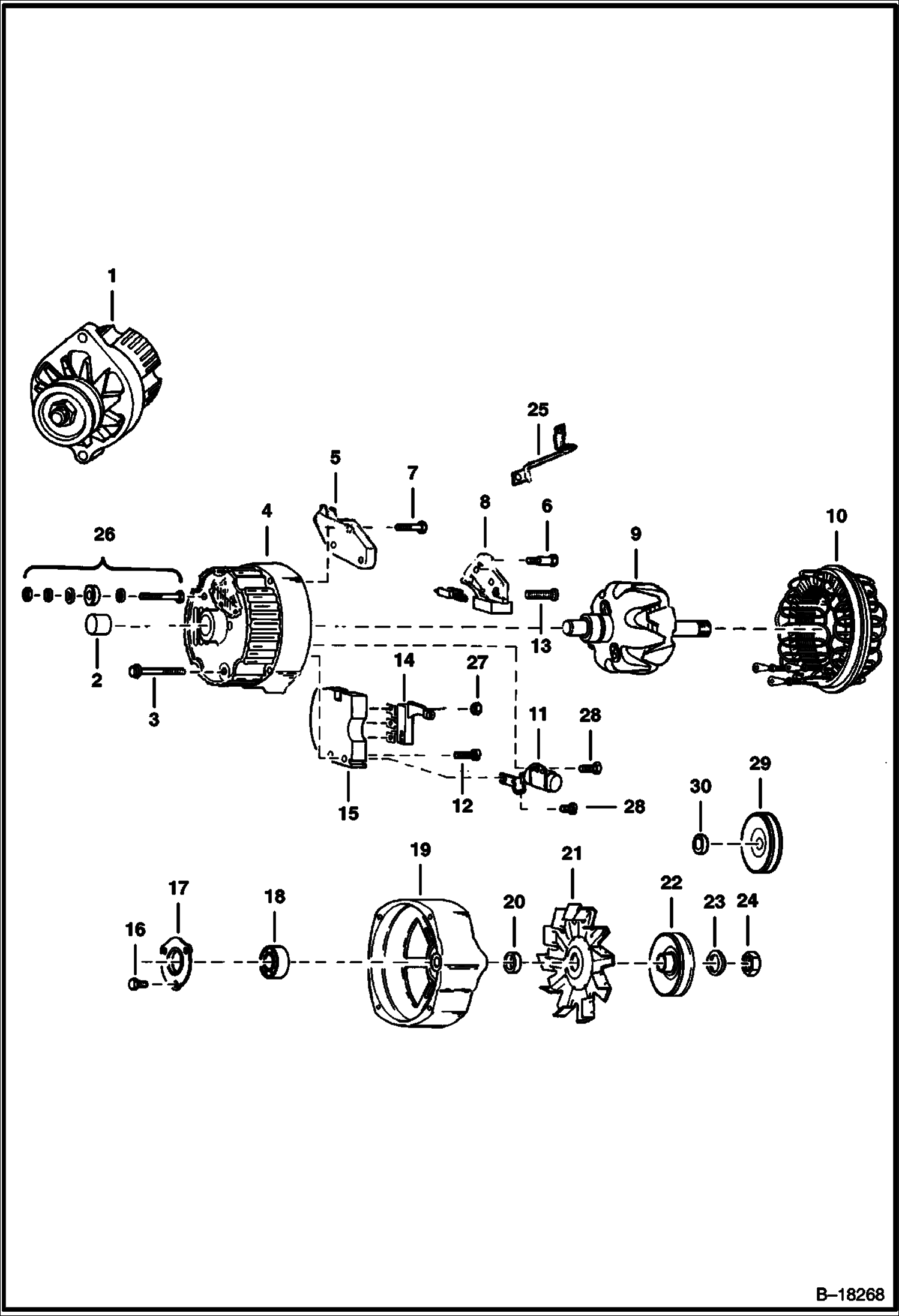 ГЕНЕРАТОР ПЕРЕМЕННОГО ТОКА (DELCO 1105070 ИЛИ 1105422)