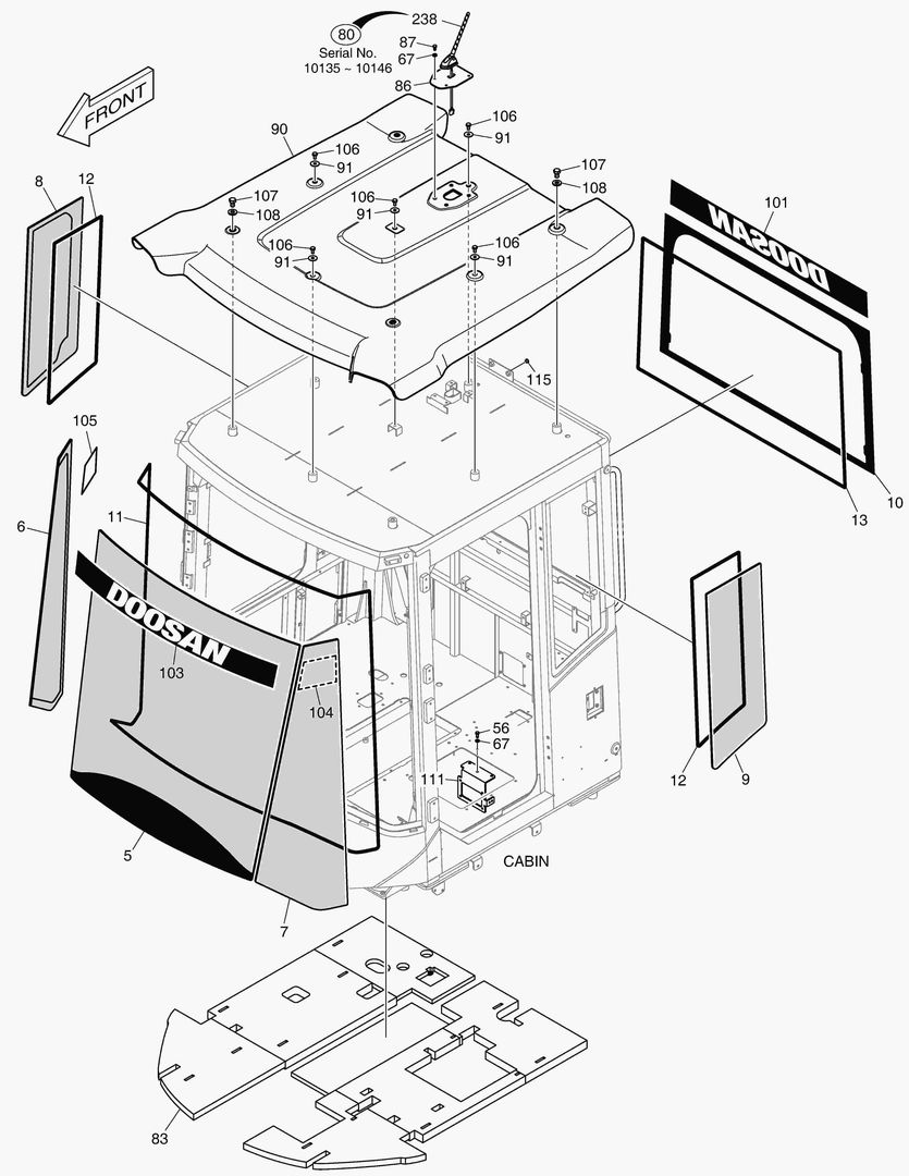 1430 CABIN(6) - GLASS