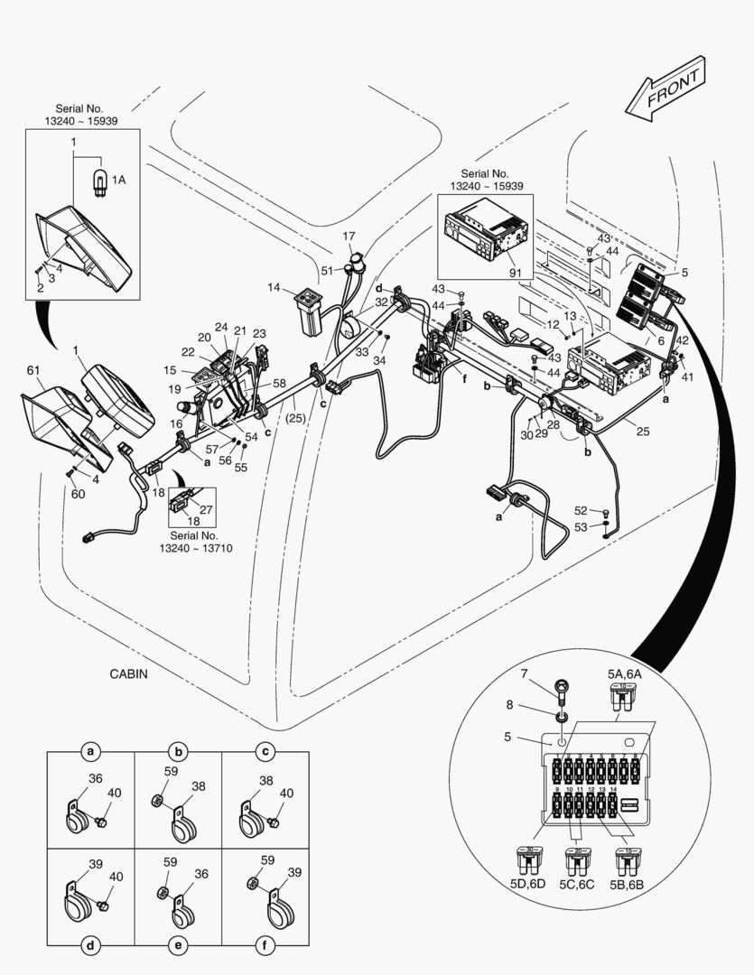 1710 ELECTRIC PARTS - CABIN [13240~17257]